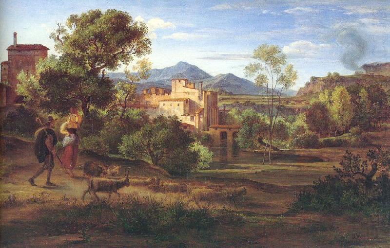 Italian Landscape, Olivier, Johann Heinrich Ferdinand
